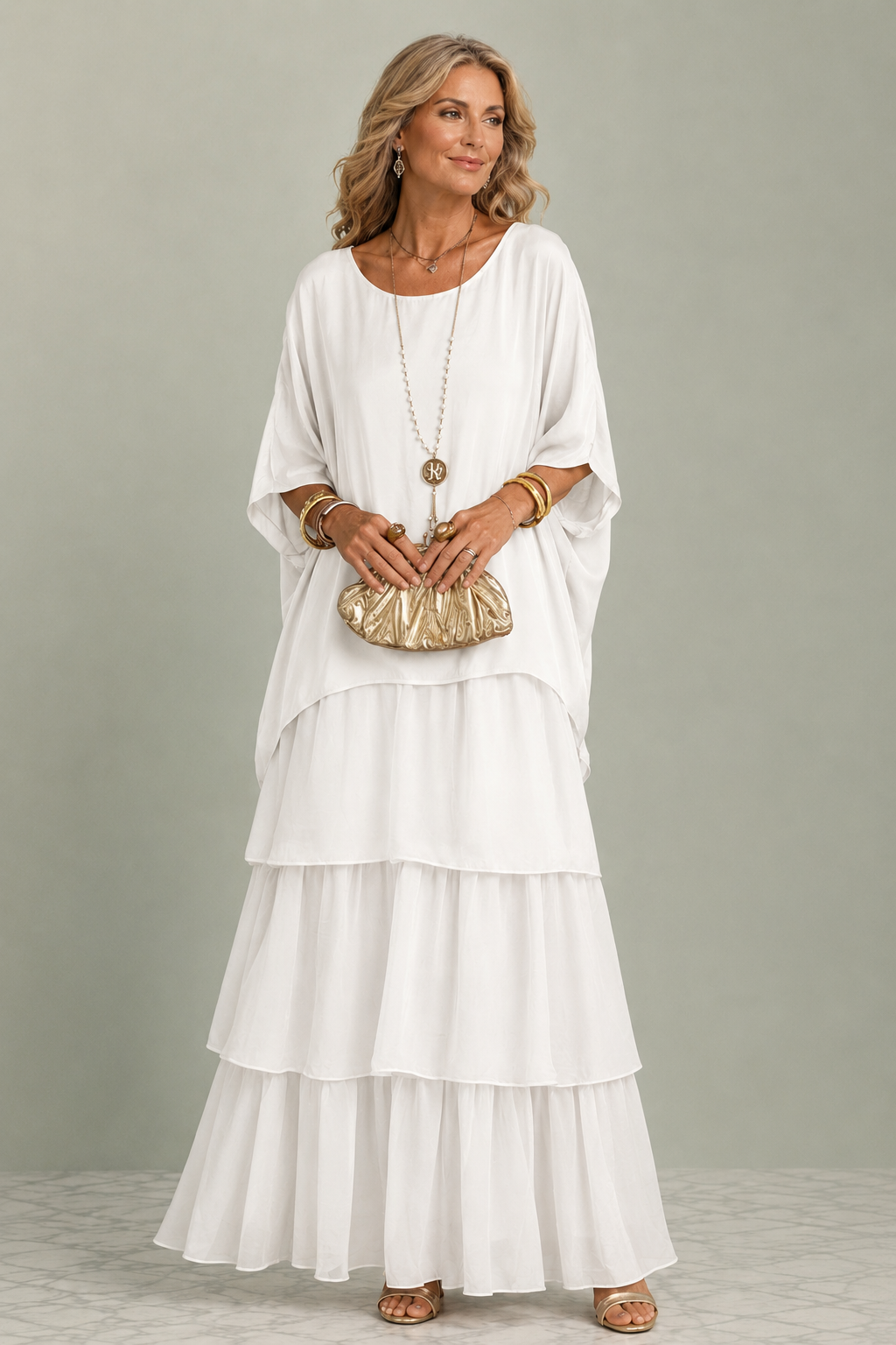 Long and Flowing Elegant Dress