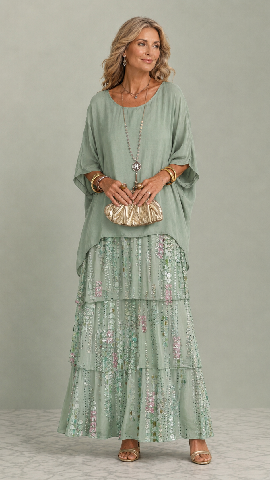 Long and Flowing Elegant Dress