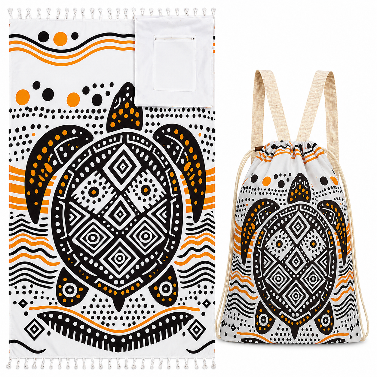 🐢 The Beach Towel That Goes Everywhere With You