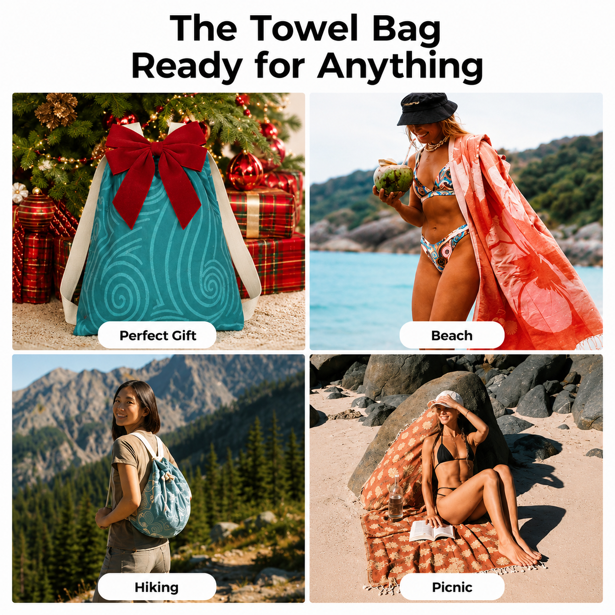 🐢 The Beach Towel That Goes Everywhere With You