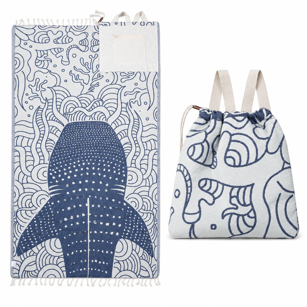 🐢 The Beach Towel That Goes Everywhere With You