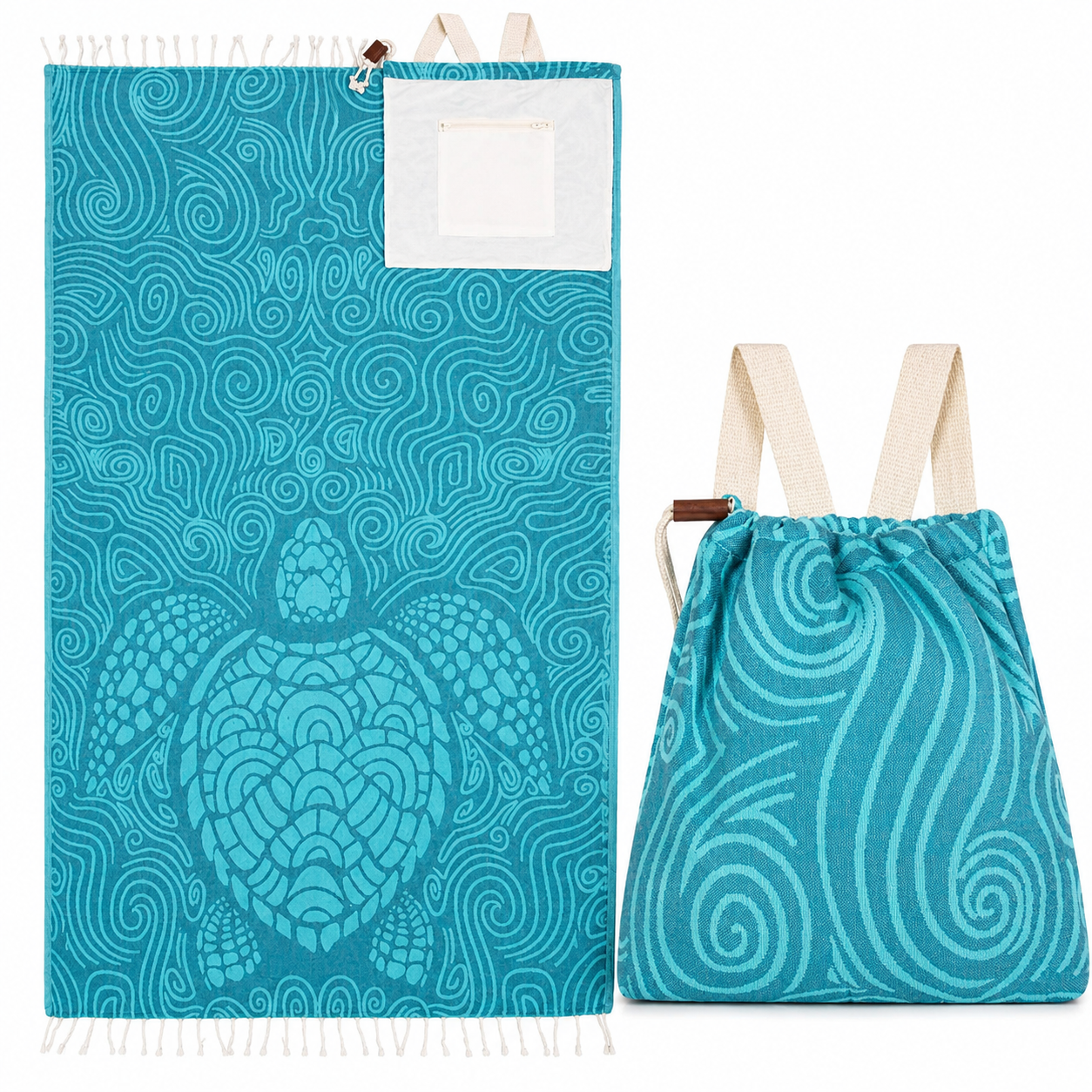 🐢 The Beach Towel That Goes Everywhere With You