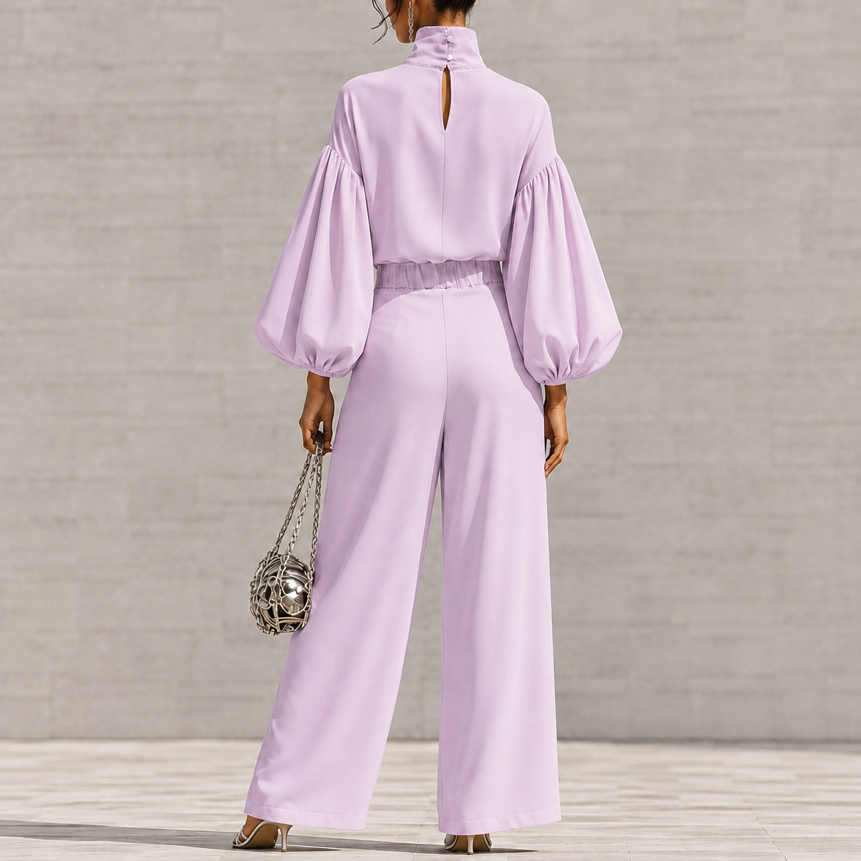 Refined Comfort Chiffon Two-Piece Set