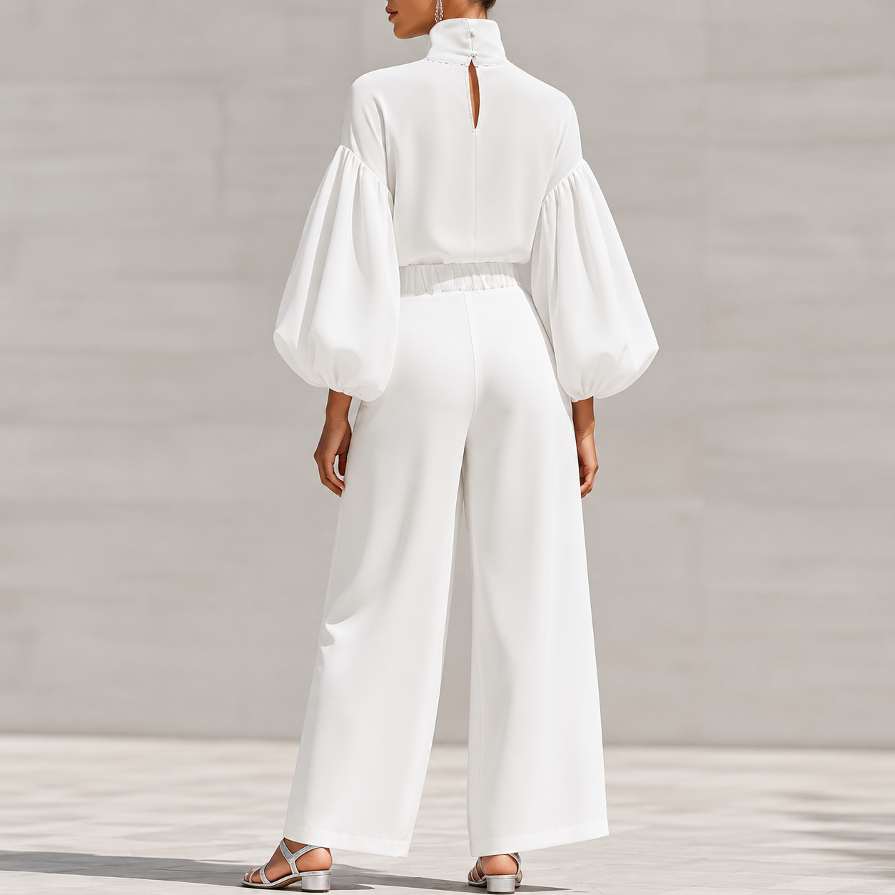 Refined Comfort Chiffon Two-Piece Set