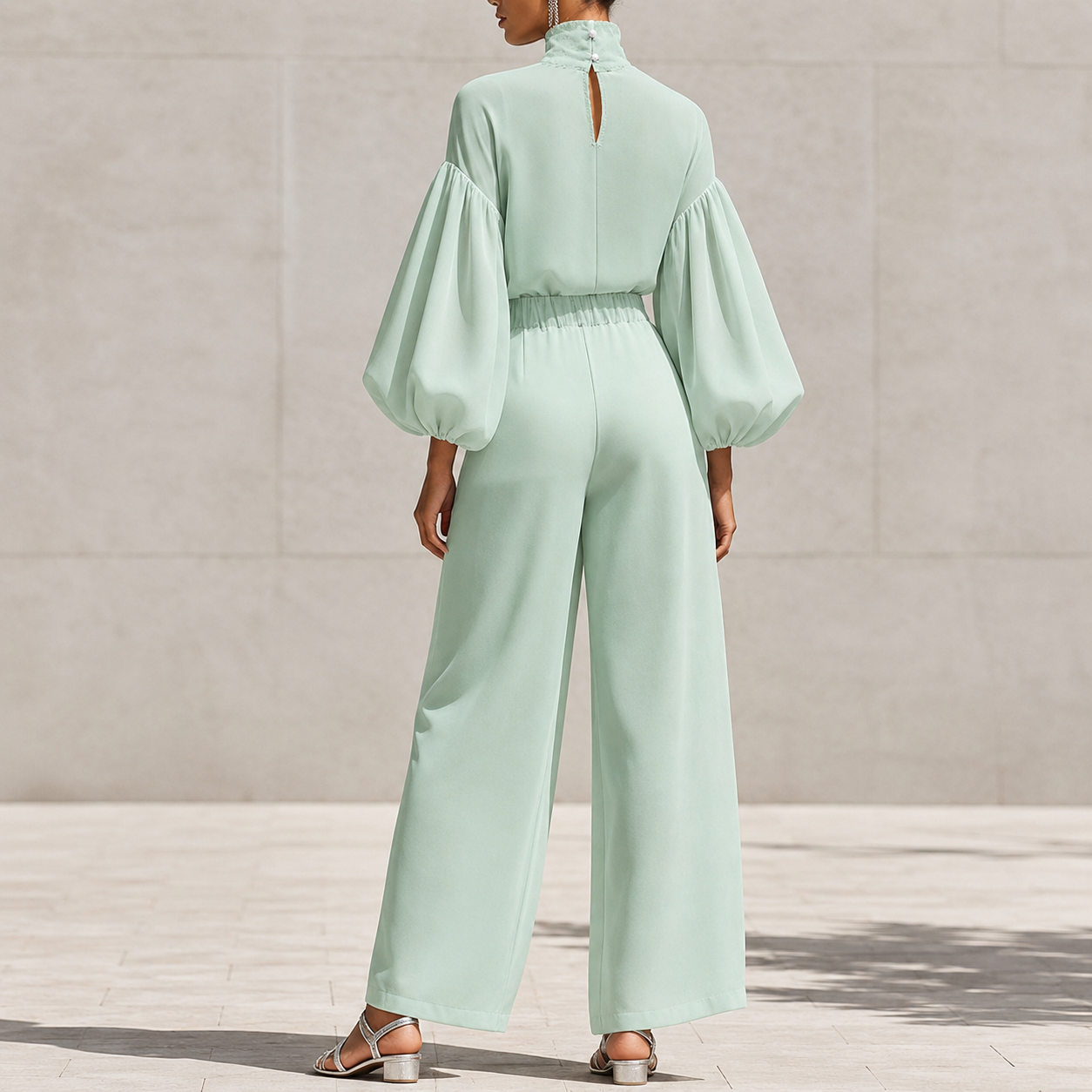 Refined Comfort Chiffon Two-Piece Set
