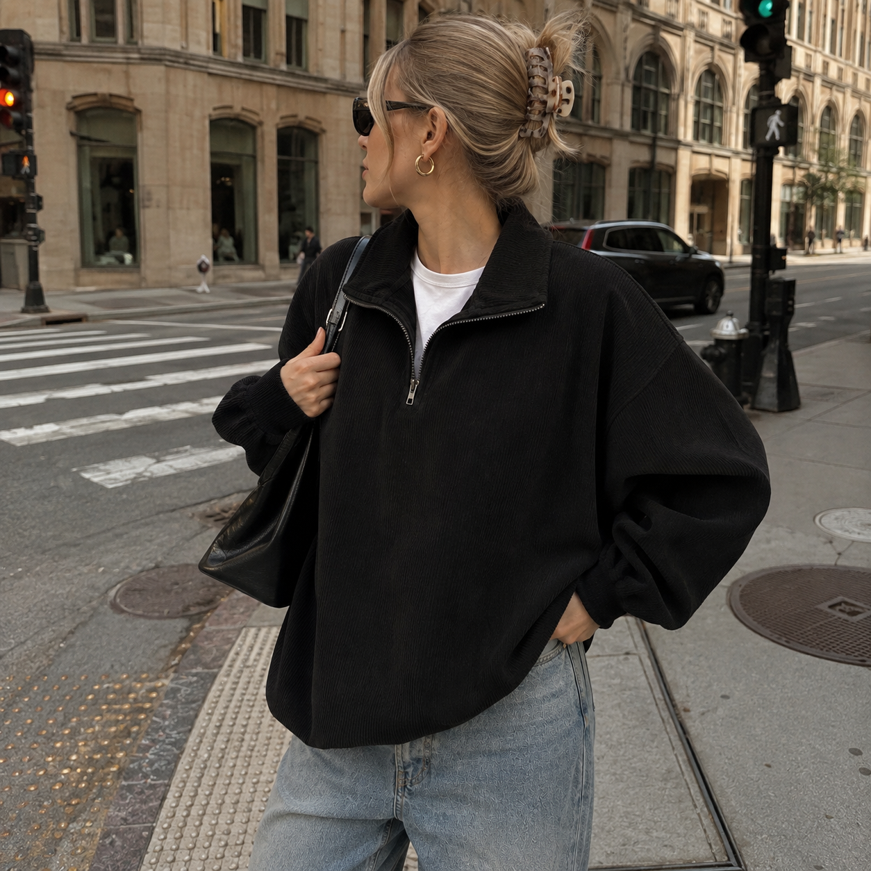 Cozy Leopard Print Sweatshirt