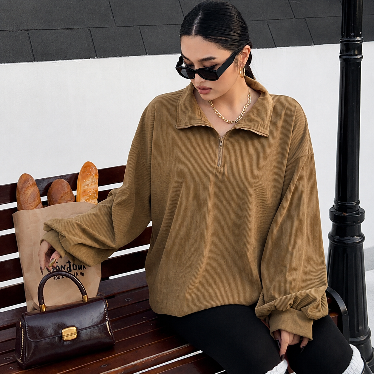 Cozy Leopard Print Sweatshirt