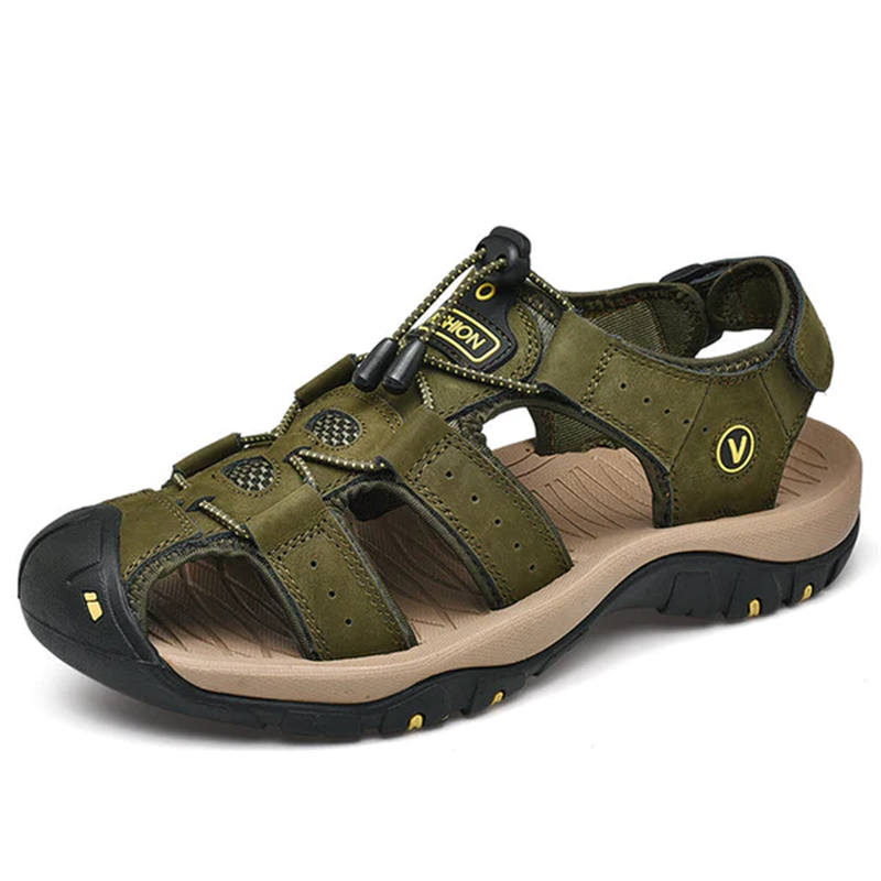 🎁 Don’t Miss 50% -Men’s Leather Support Sandals – Lightweight & Non-Slip