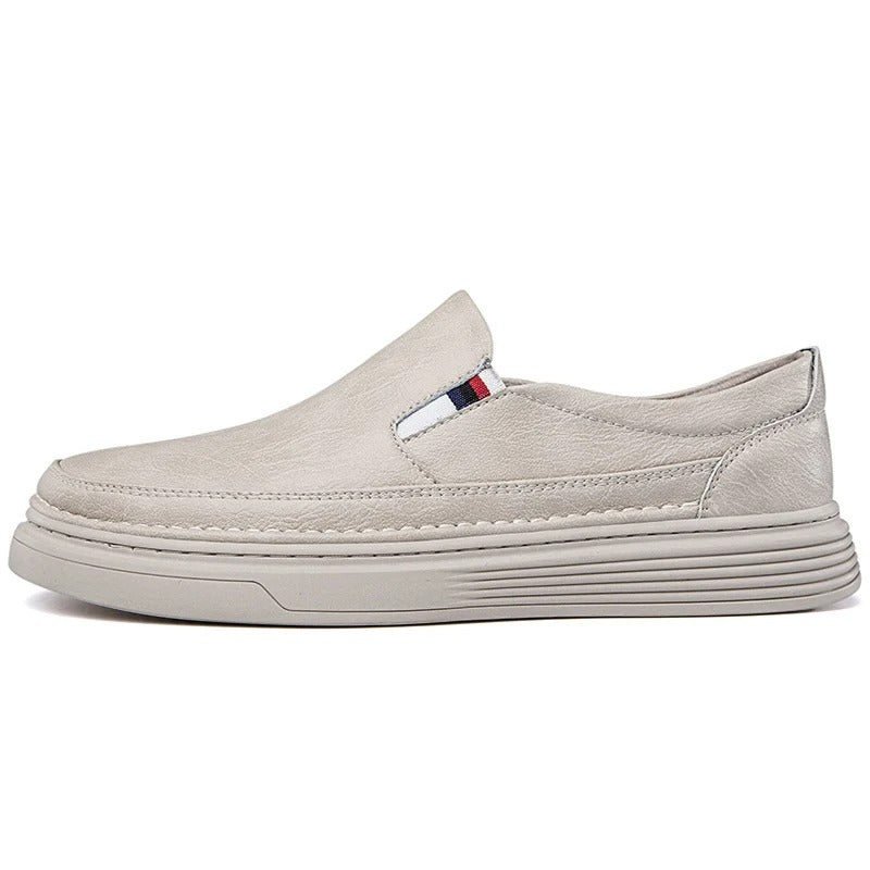 Men's Casual Loafers Slip-On Leather Oxford Shoes 