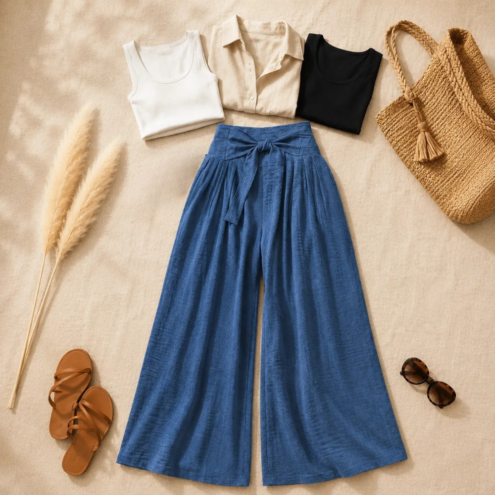 The Amalfi Cooling Wide-Leg Pant