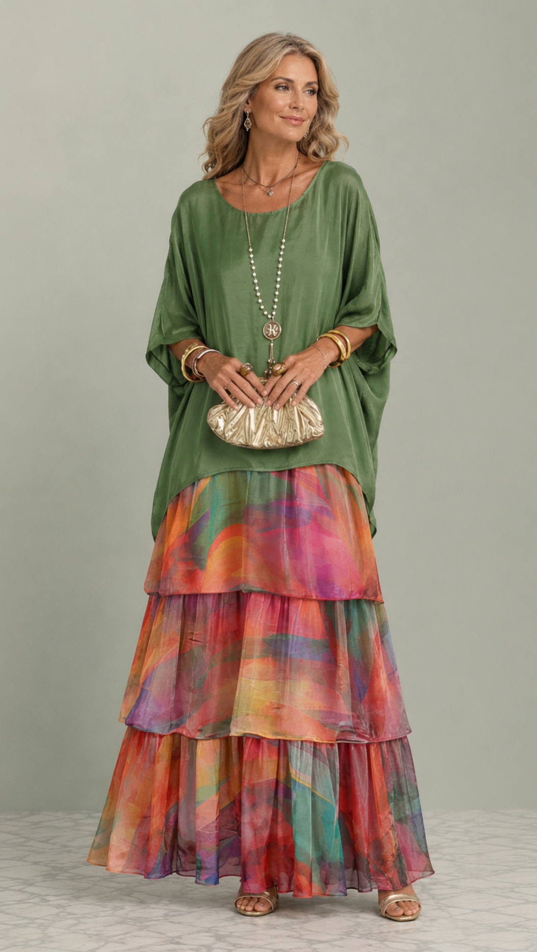 Long and Flowing Elegant Dress
