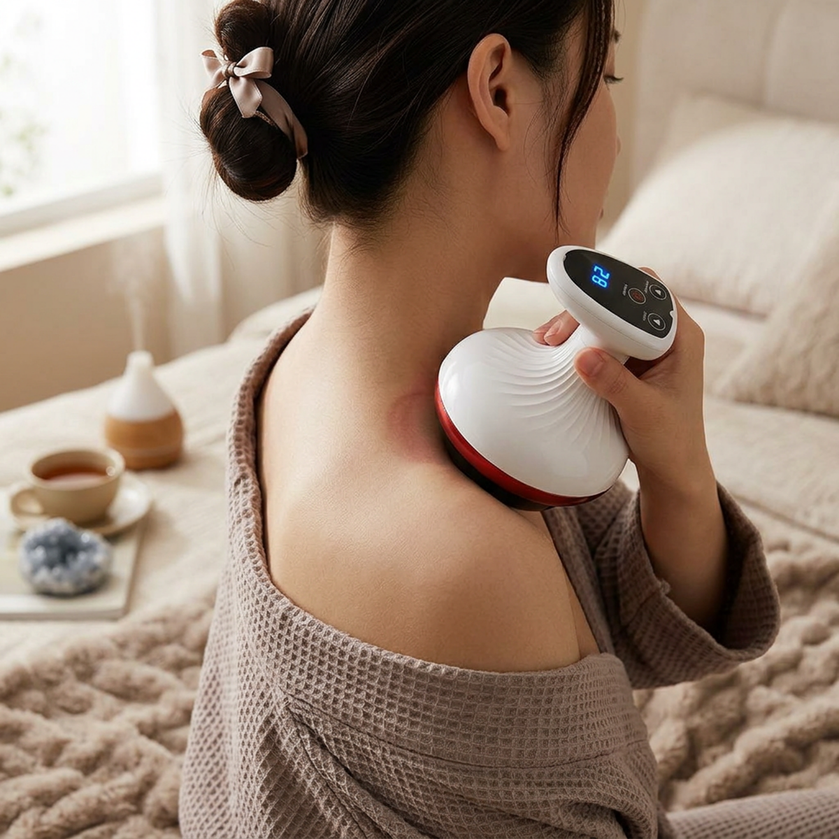 Intelligent Cellulite Massage Device with Red Light Heating Therapy-Firmer, More Toned Skin