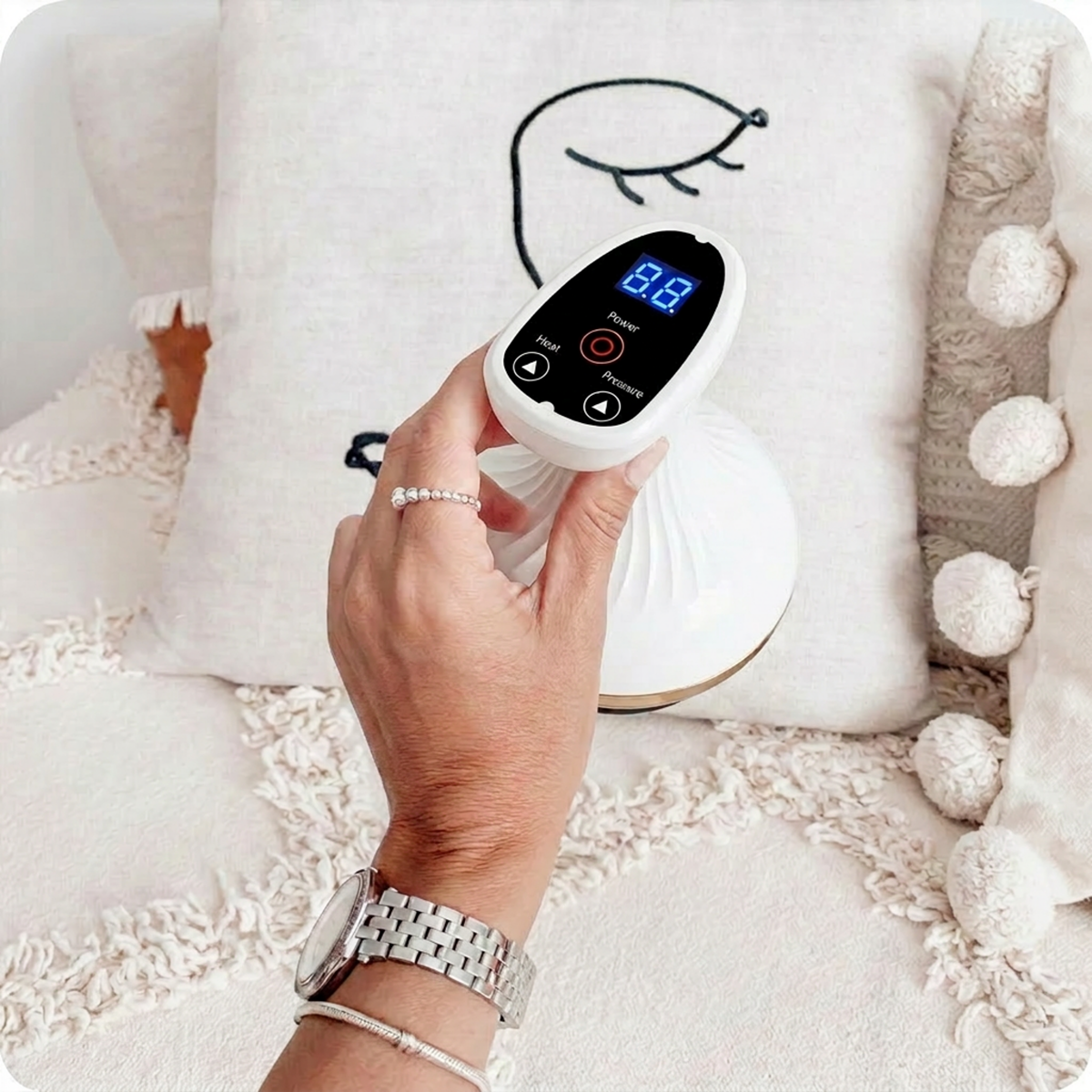 Intelligent Cellulite Massage Device with Red Light Heating Therapy-Firmer, More Toned Skin