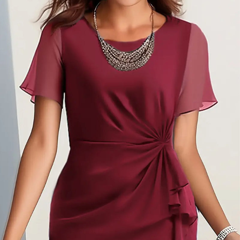 Hot Selling Now！Free shipping - Soft-Touch Gathered-Waist Dress