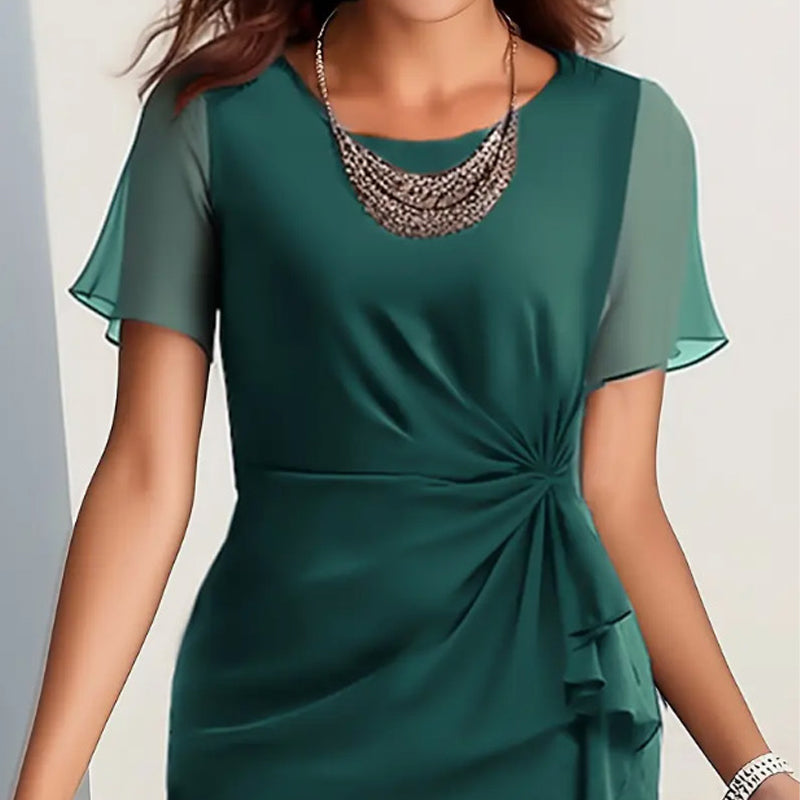 Hot Selling Now！Free shipping - Soft-Touch Gathered-Waist Dress