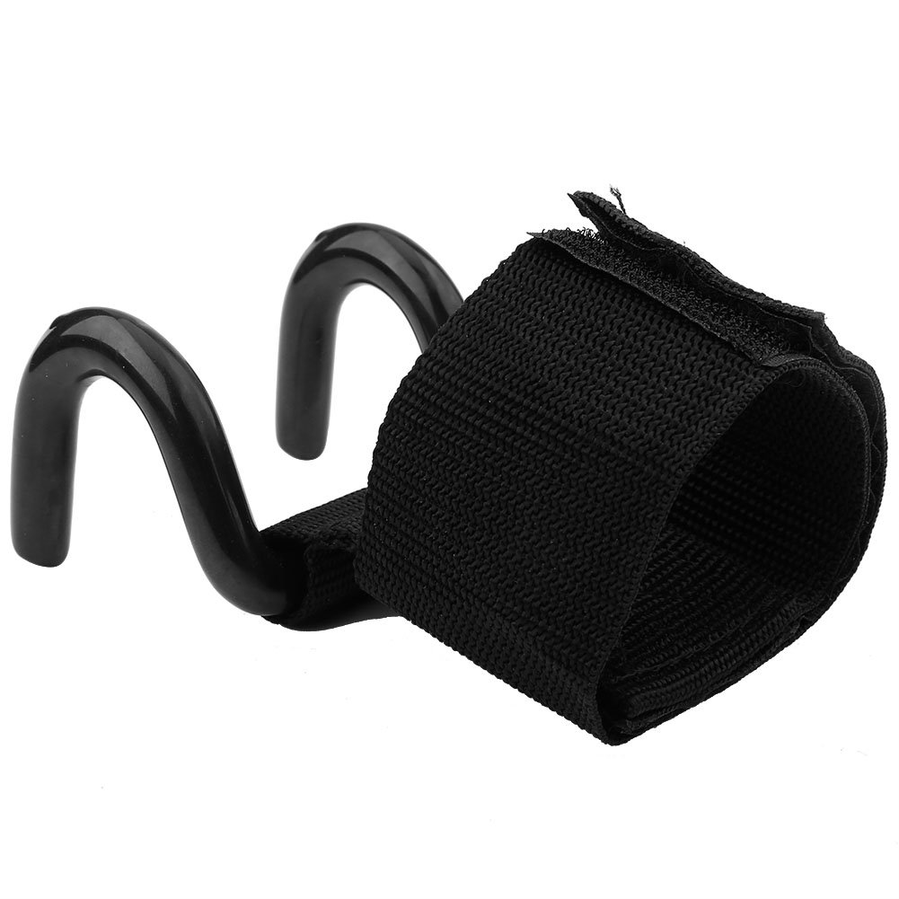 Gym Heavy Duty Weightlifting Rod Hooks Wrist Support Straps Pull-Up Bar Wrist Straps With Double Hook Power for Weight Lifting Training Gym Grips Straps