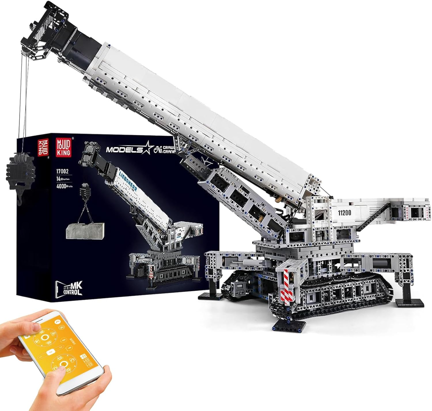 🚛🔌 Remote Control Engineering Crane Building Blocks