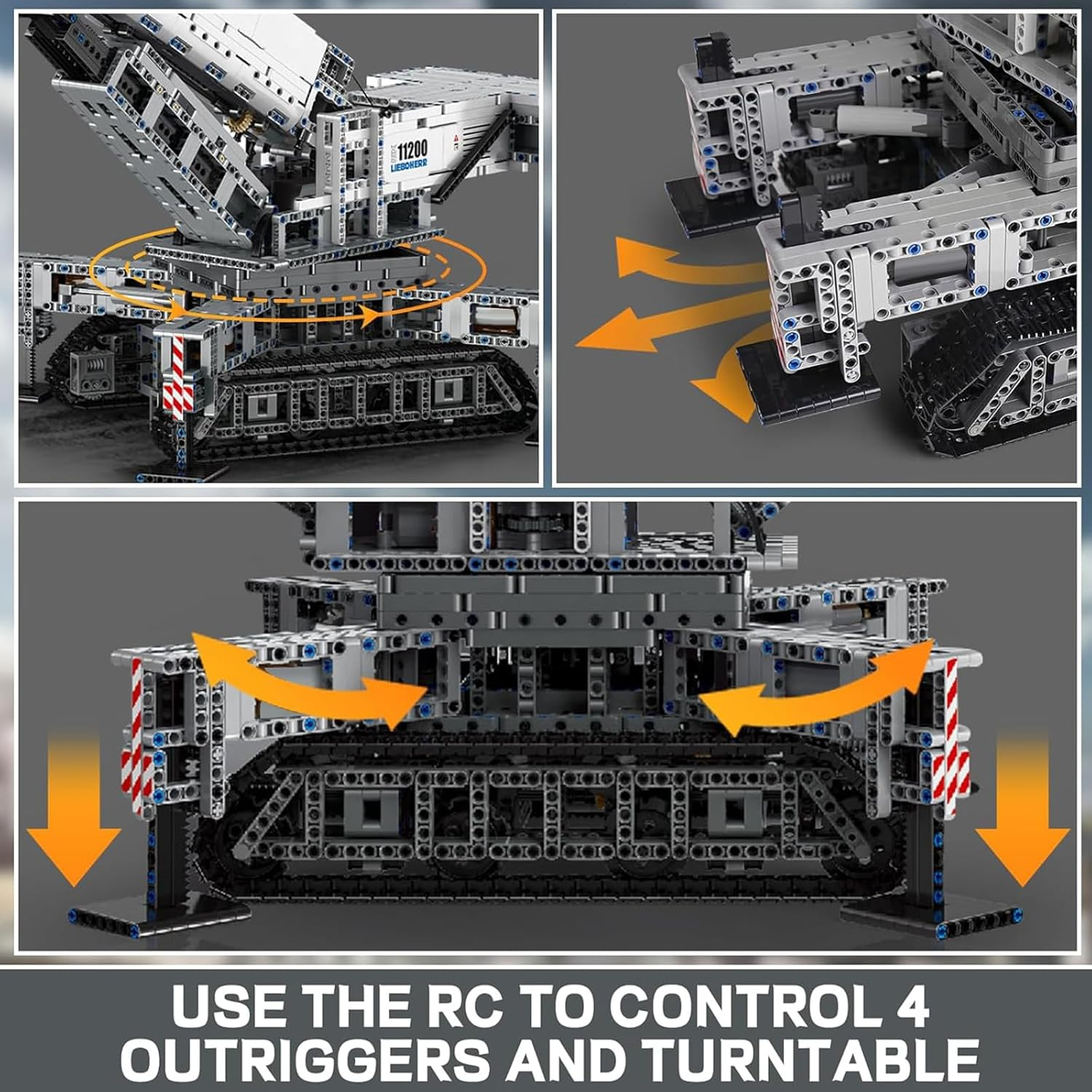 🚛🔌 Remote Control Engineering Crane Building Blocks