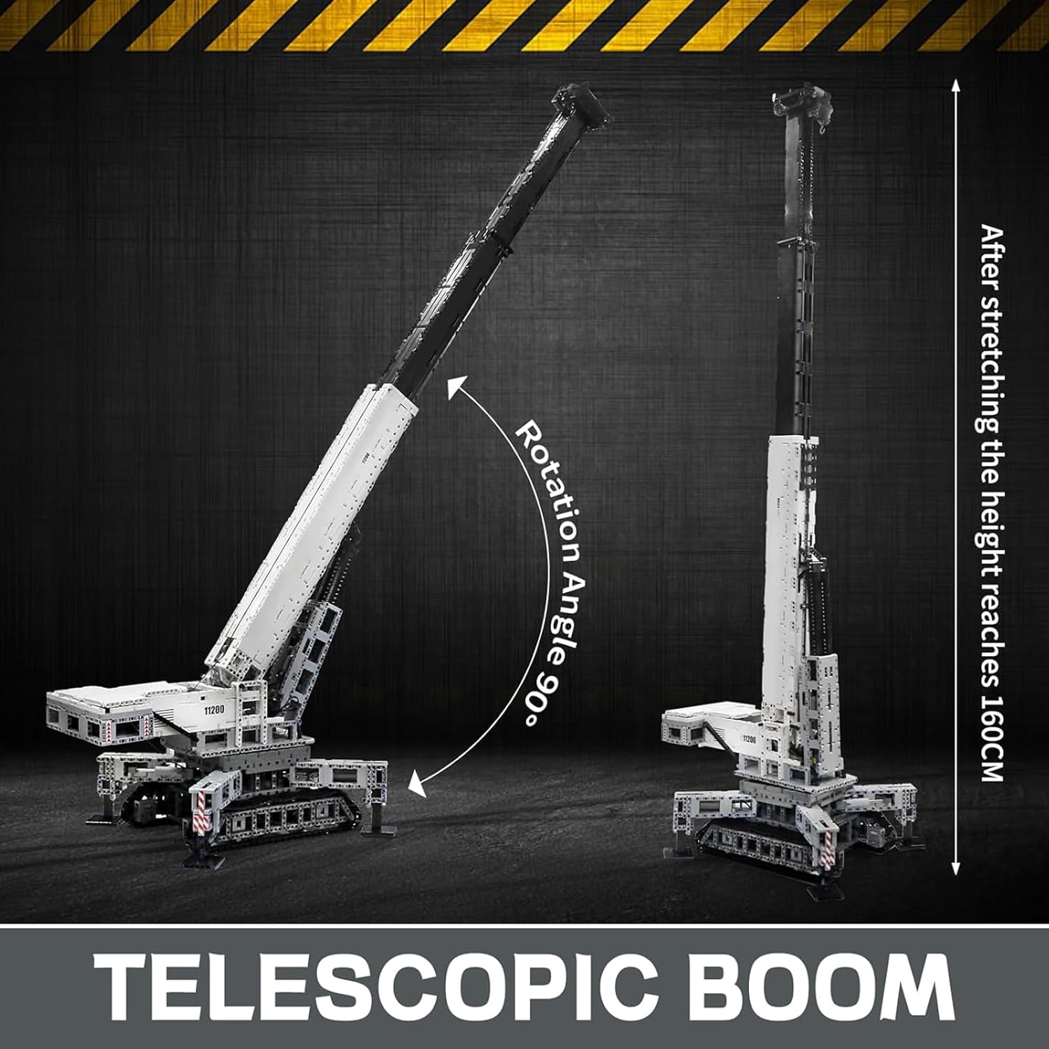 🚛🔌 Remote Control Engineering Crane Building Blocks