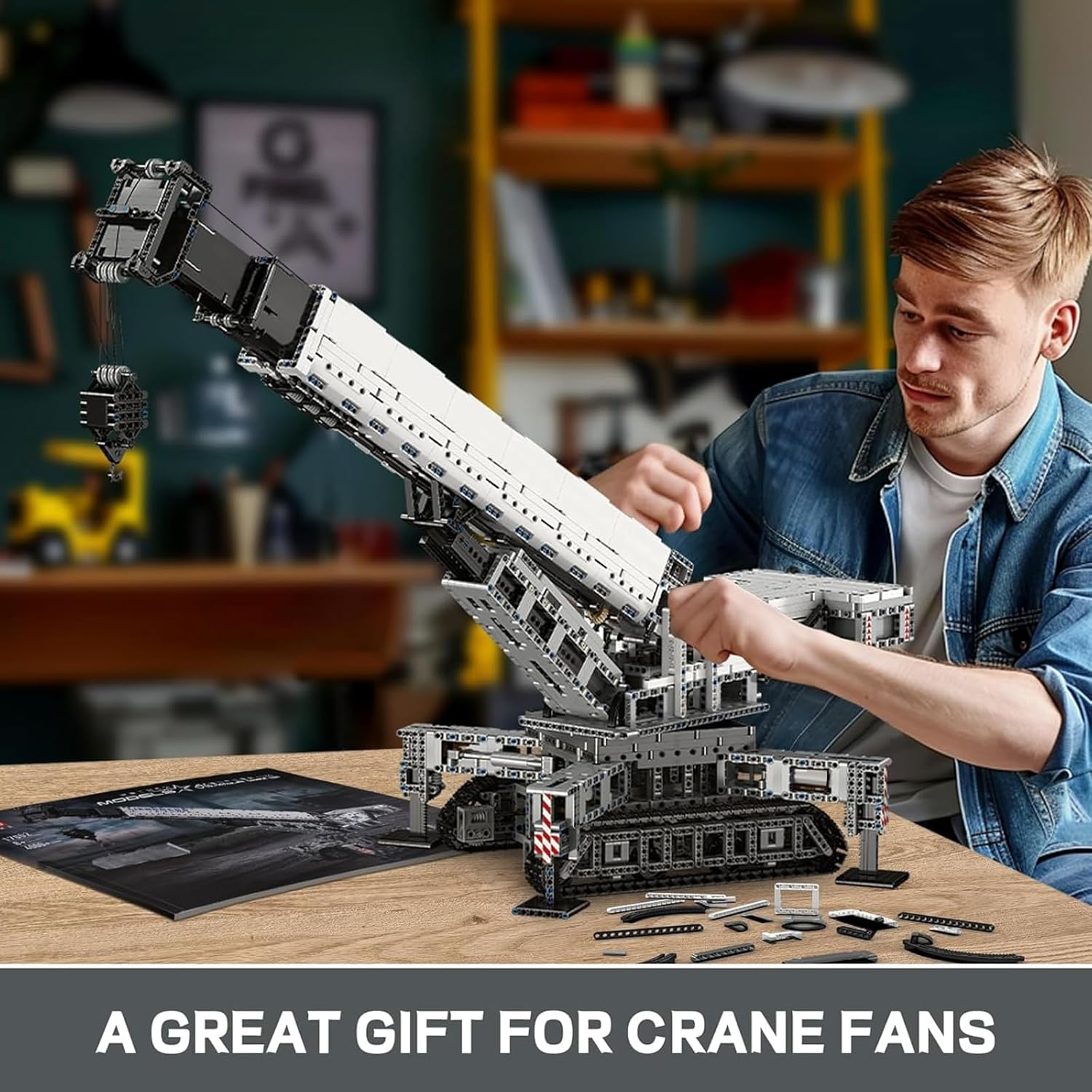 🚛🔌 Remote Control Engineering Crane Building Blocks