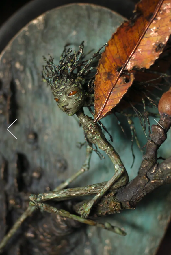 🧚‍♂️🌿 Handcrafted Forest Spirit Wall Sculpture (One of a Kind)