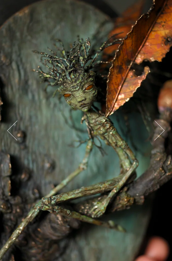 🧚‍♂️🌿 Handcrafted Forest Spirit Wall Sculpture (One of a Kind)