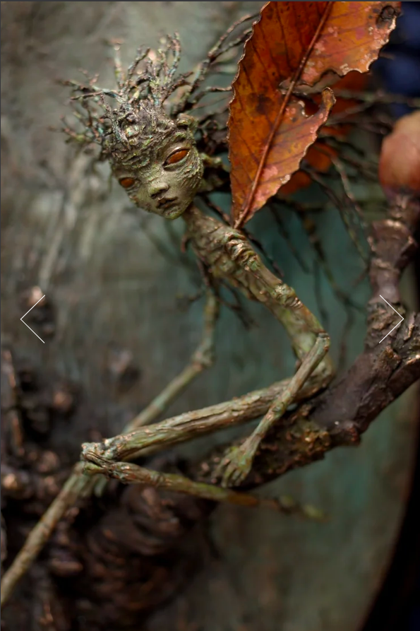 🧚‍♂️🌿 Handcrafted Forest Spirit Wall Sculpture (One of a Kind)