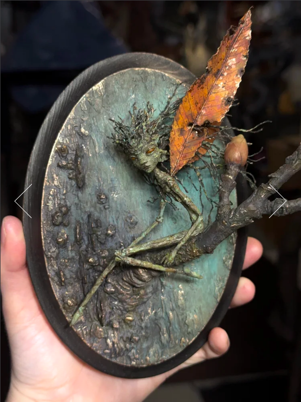 🧚‍♂️🌿 Handcrafted Forest Spirit Wall Sculpture (One of a Kind)