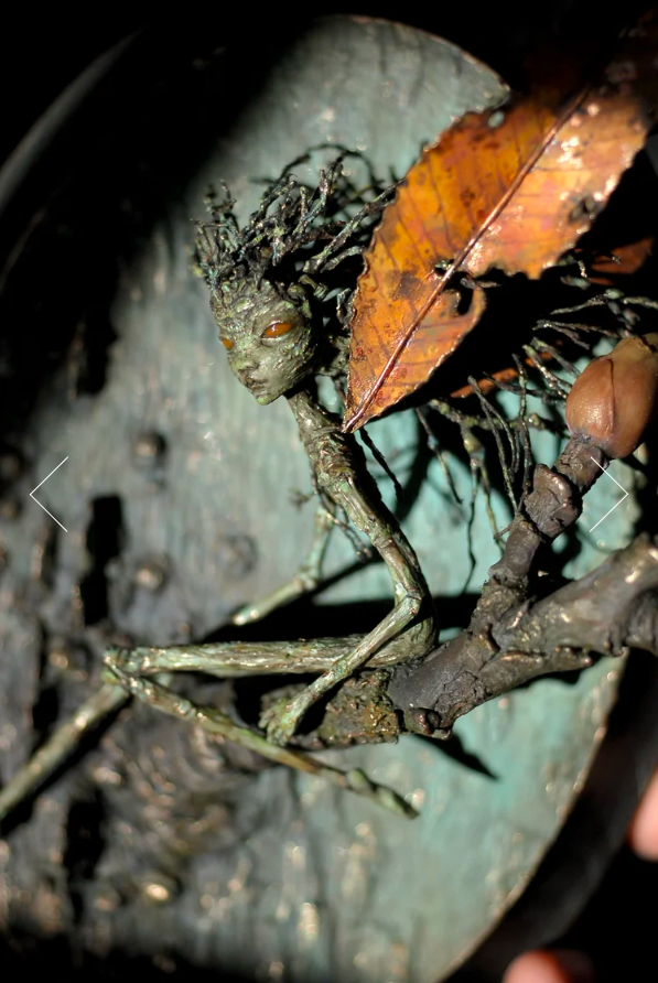 🧚‍♂️🌿 Handcrafted Forest Spirit Wall Sculpture (One of a Kind)