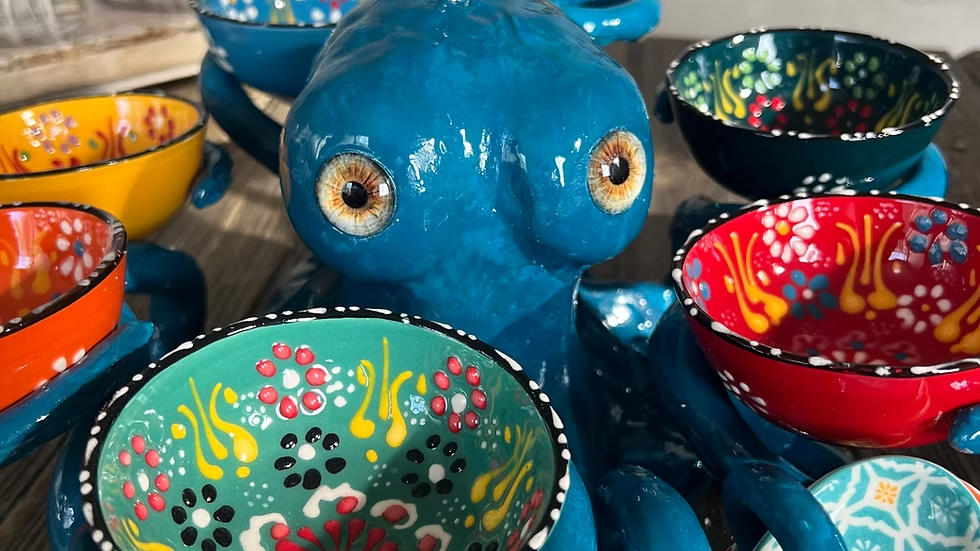 The Party Octopus 🐙✨ – 8-Piece Rotating Snack Server