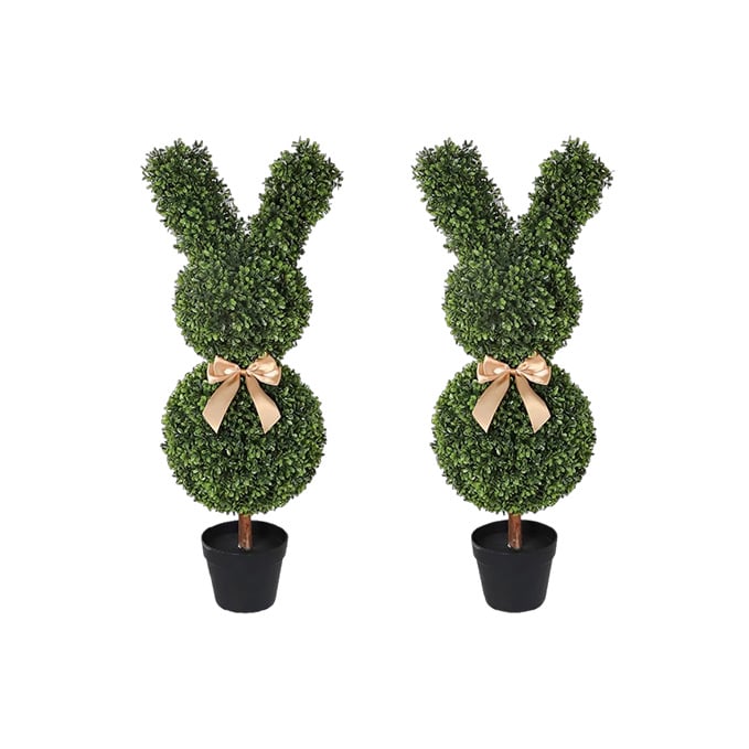 Our No-Fuss Easter Bunny Topiary – Cute, Green & Always Ready for the Season! 🌿🌸