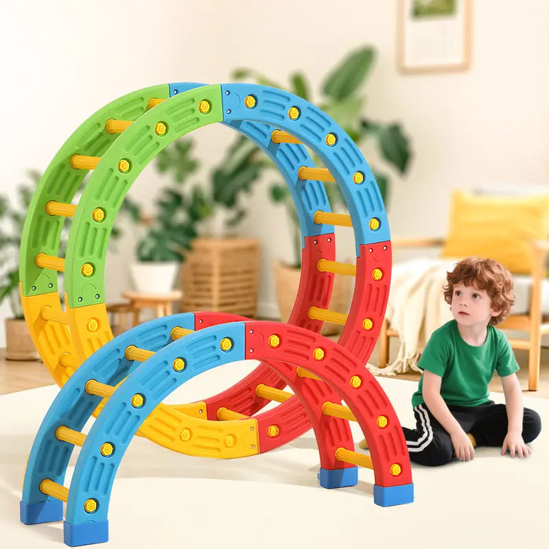 🧩 6-in-1 Foldable Pikler Set – Indoor Climbing & Balance Gym for Toddlers