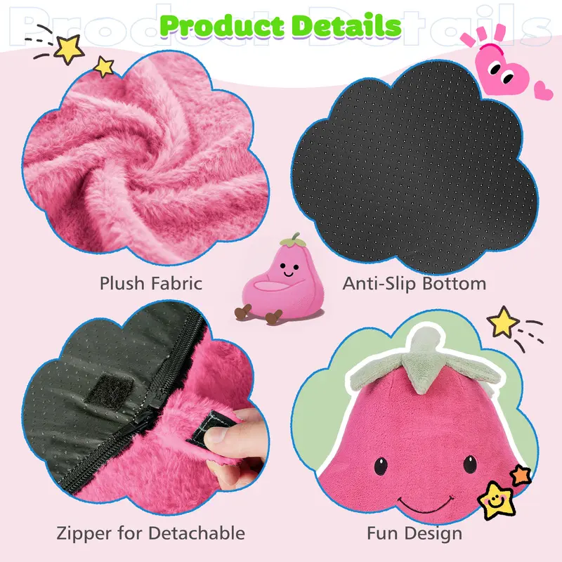 Cozy Modern Bean Bag Chair 🛋️✨ – Plush Toddler Sofa with High-Rebound Memory Foam