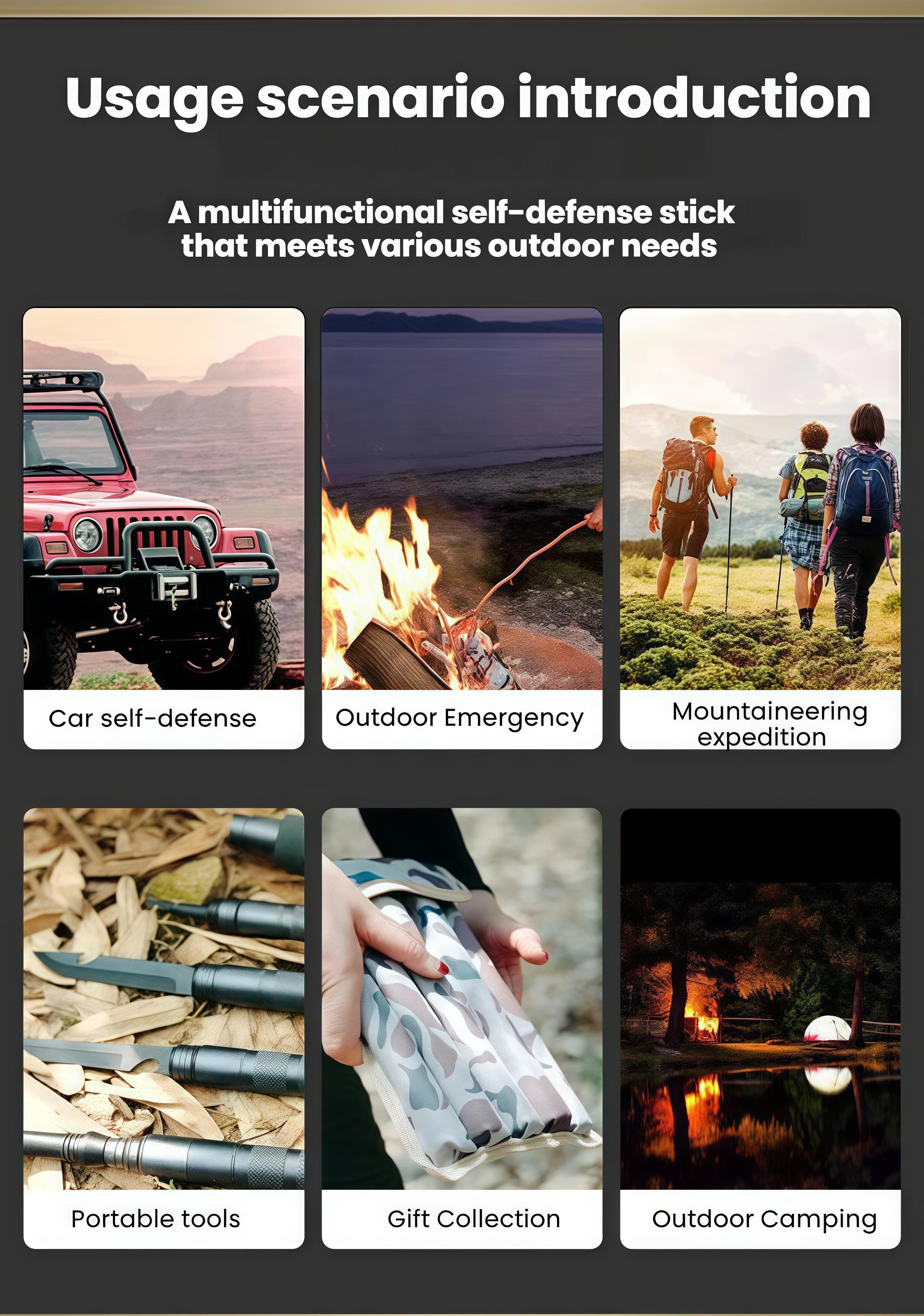 The Ultimate 7-in-1 Trekking Pole – Built for the Trail, Ready for Anything