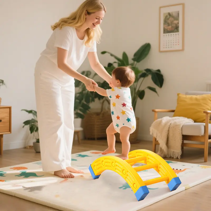 🧩 6-in-1 Foldable Pikler Set – Indoor Climbing & Balance Gym for Toddlers