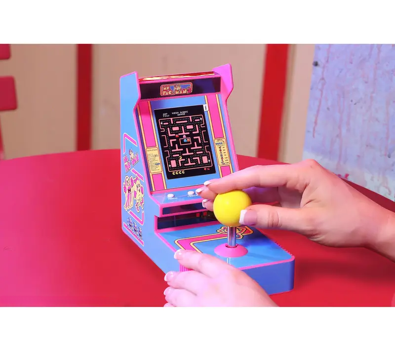 🎮 Classic Arcade Joystick – Pac-Man & Ms. Pac-Man Built-In