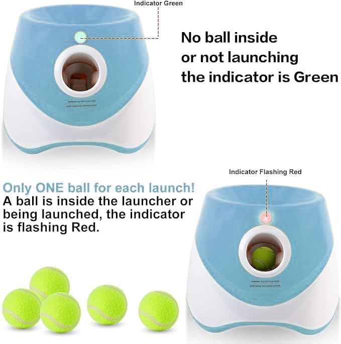 🎾 Smart Fetch Machine for Small Dogs | 3 Distances, 15 Balls Included