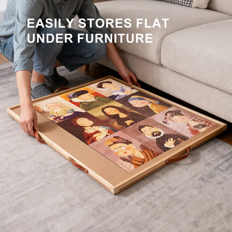 🧩 Rotating Jigsaw Puzzle Board – 1,500-Piece Capacity with Spinning Surface & 6 Storage Drawers 🔄