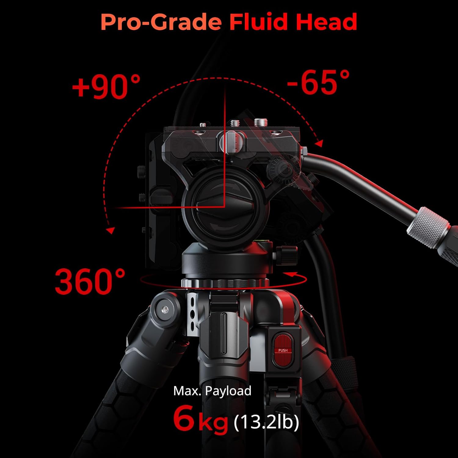 ⚡ 1-Second Setup Pro Video Tripod | Auto-Leveling Hydraulic Head for Filmmakers 🎥