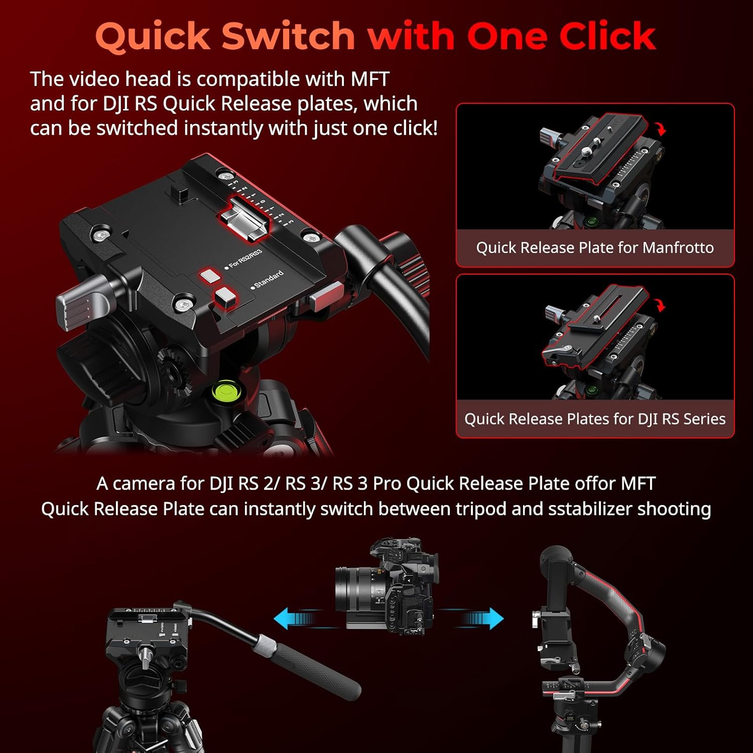 ⚡ 1-Second Setup Pro Video Tripod | Auto-Leveling Hydraulic Head for Filmmakers 🎥