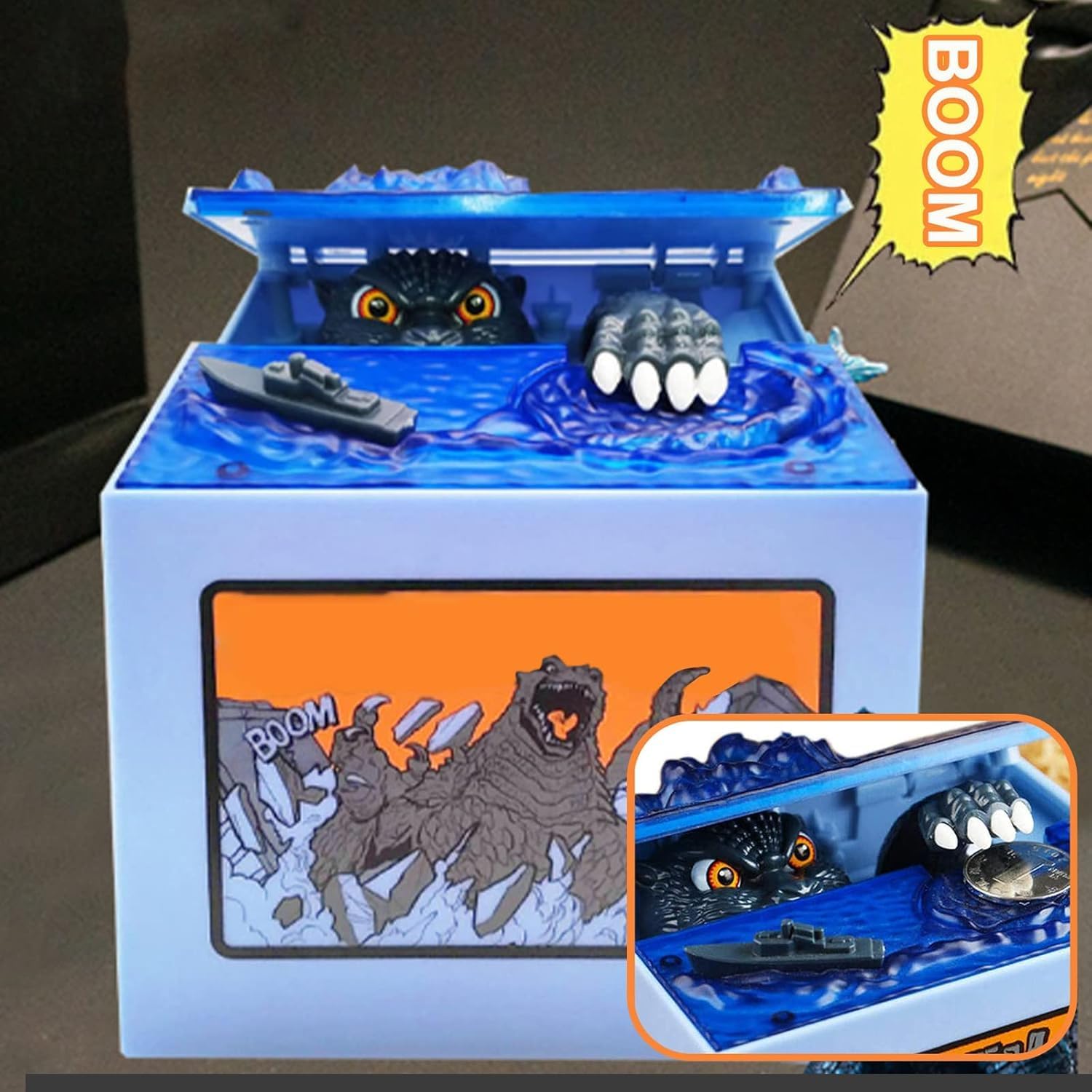 🦖 Monster Stealing Piggy Bank – Interactive Coin-Snatching Money Bank for Kids 🎁💰