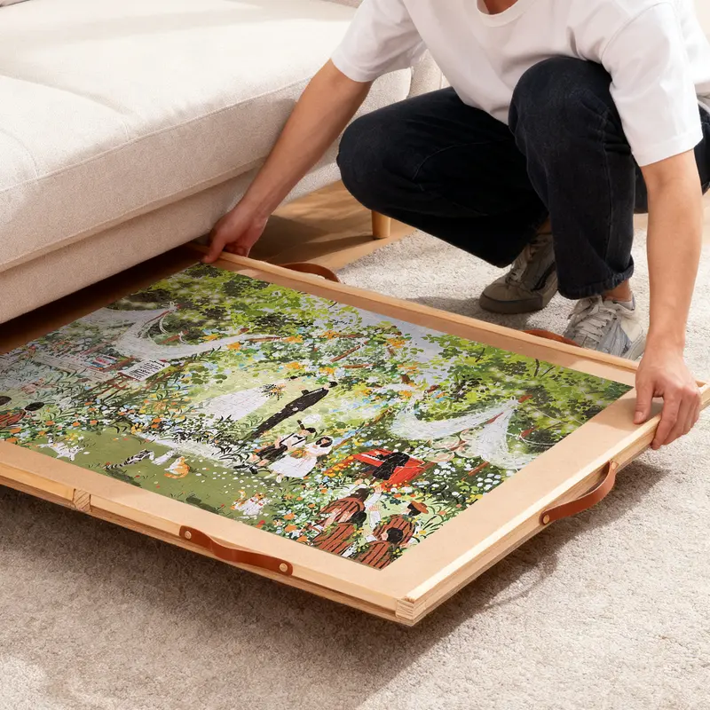 🧩 Rotating Jigsaw Puzzle Board – 1,500-Piece Capacity with Spinning Surface & 6 Storage Drawers 🔄
