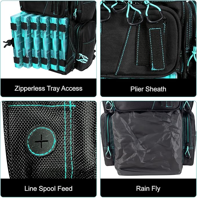 🎣 Heavy-Duty Fishing Tackle Backpack – Built for the Hardcore Angler
