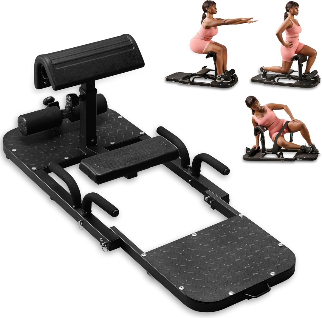 🔥 3-in-1 Hip Thrust Machine | Adjustable for Squats & Glutes