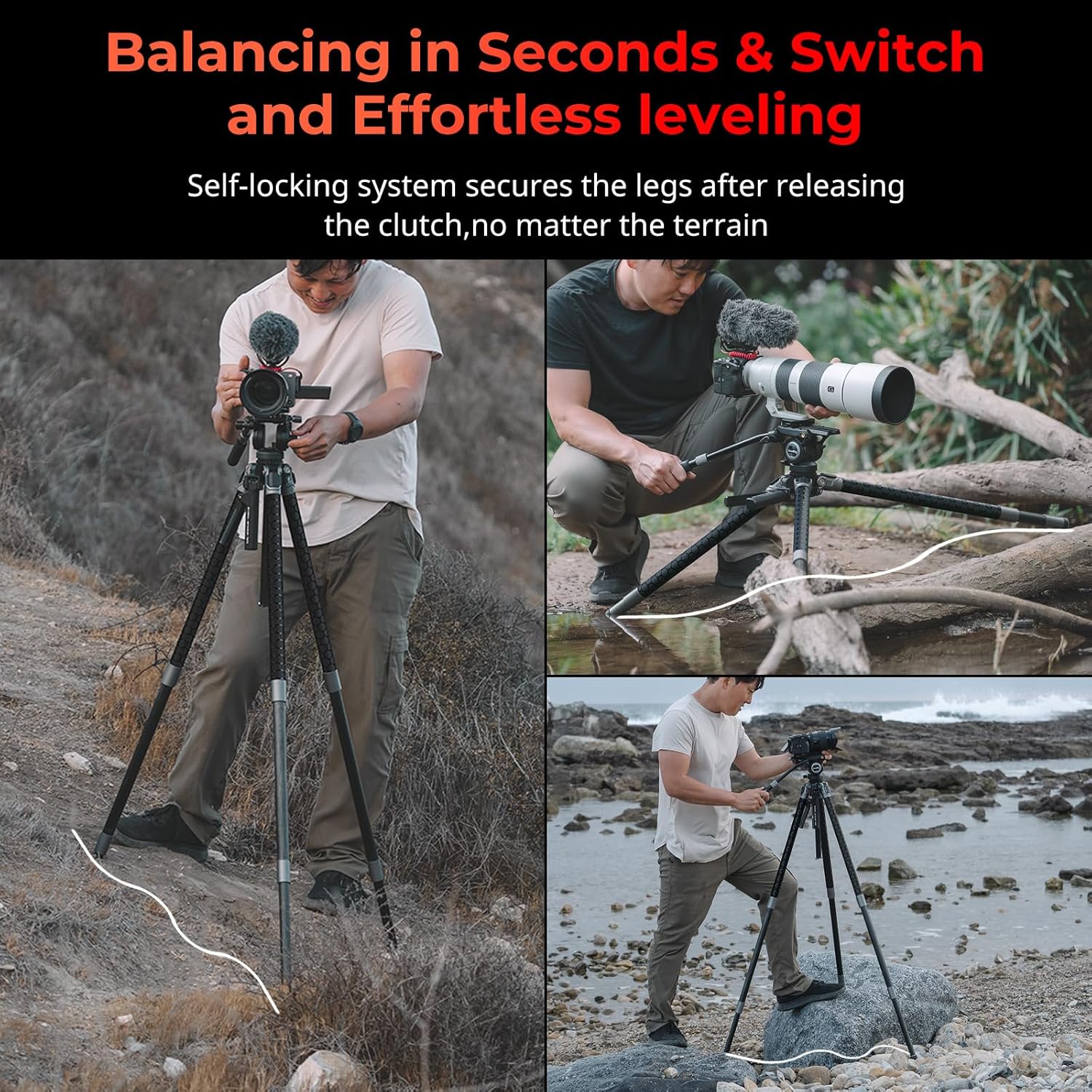 ⚡ 1-Second Setup Pro Video Tripod | Auto-Leveling Hydraulic Head for Filmmakers 🎥
