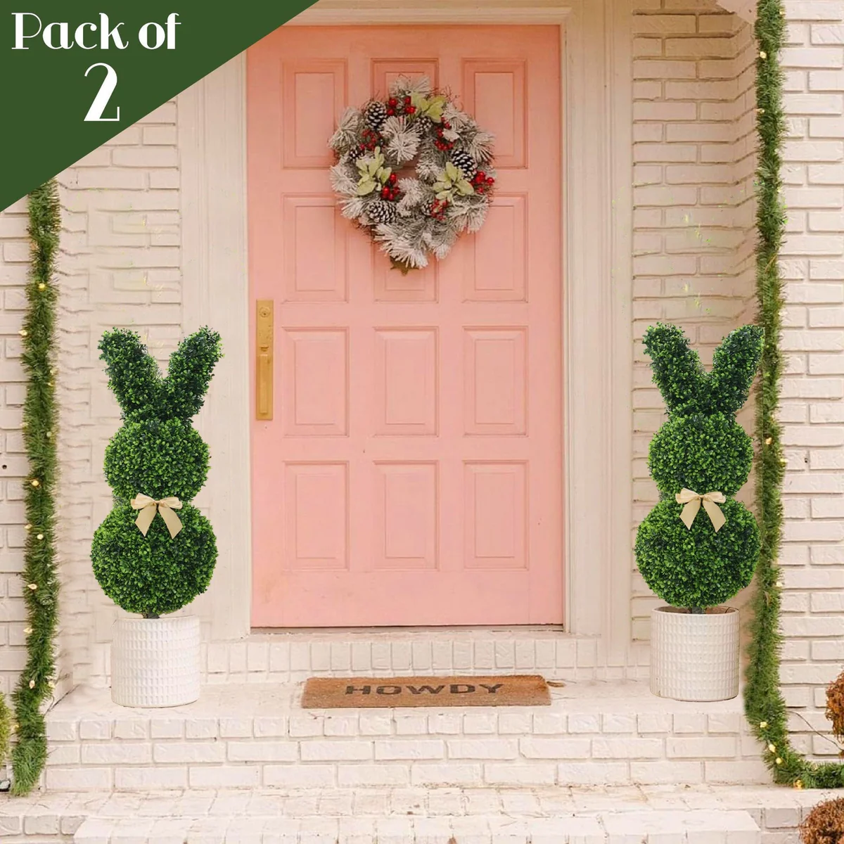 Our No-Fuss Easter Bunny Topiary – Cute, Green & Always Ready for the Season! 🌿🌸