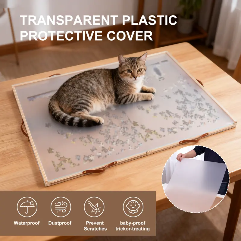 🧩 Rotating Jigsaw Puzzle Board – 1,500-Piece Capacity with Spinning Surface & 6 Storage Drawers 🔄