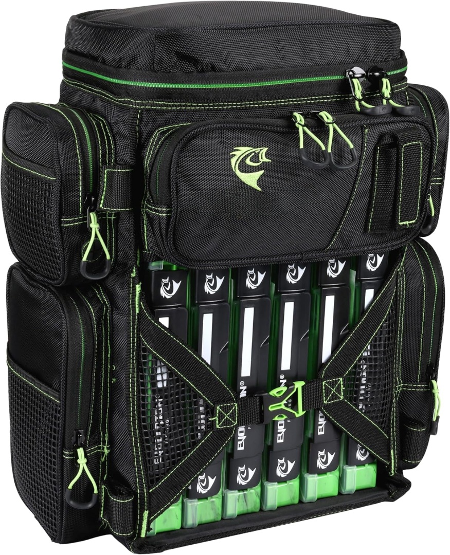 🎣 Heavy-Duty Fishing Tackle Backpack – Built for the Hardcore Angler