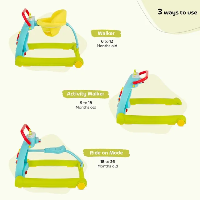 ✨ 3-in-1 Baby Walker & Ride-On | Grows with Your Child 🚀