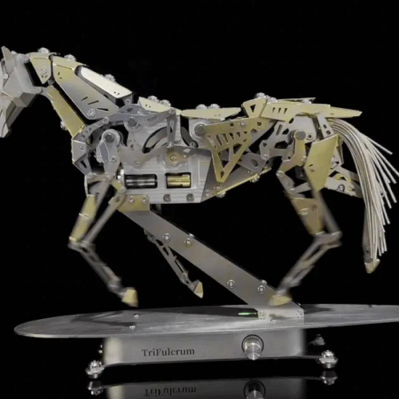 Mechanical Steed ⚙️✨ Dynamic Metal Sculpture